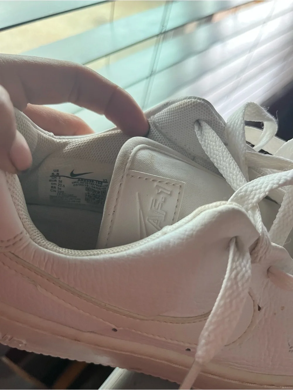 Nike Air Force 1 Low White Leather Sneakers